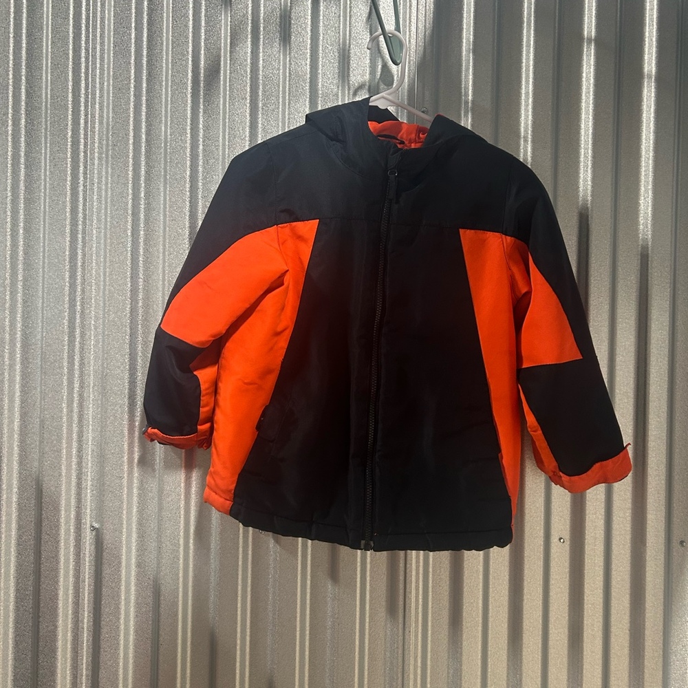 Childrens Place 3 in 1 Toddler Boys COAT sz 5/6 inner  Fleece Jacket navy